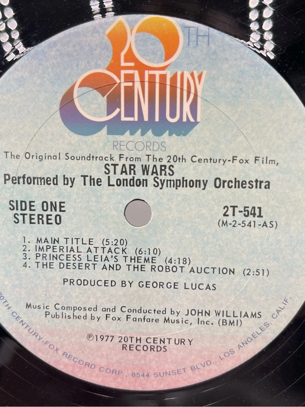 STAR WARS Original Soundtrack - 2Lp 12” Vinyl Album (1977) 20th Century 2T541